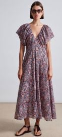 Apiece Apart Monet Ruched Maxi Dress - Bella Floral Garmentory at Apiece Apart